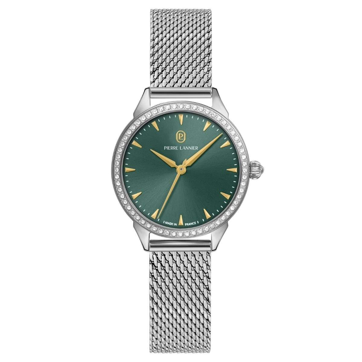 Montre Analogique ASTORIA argenté vert argenté, PIERRE LANNIER
