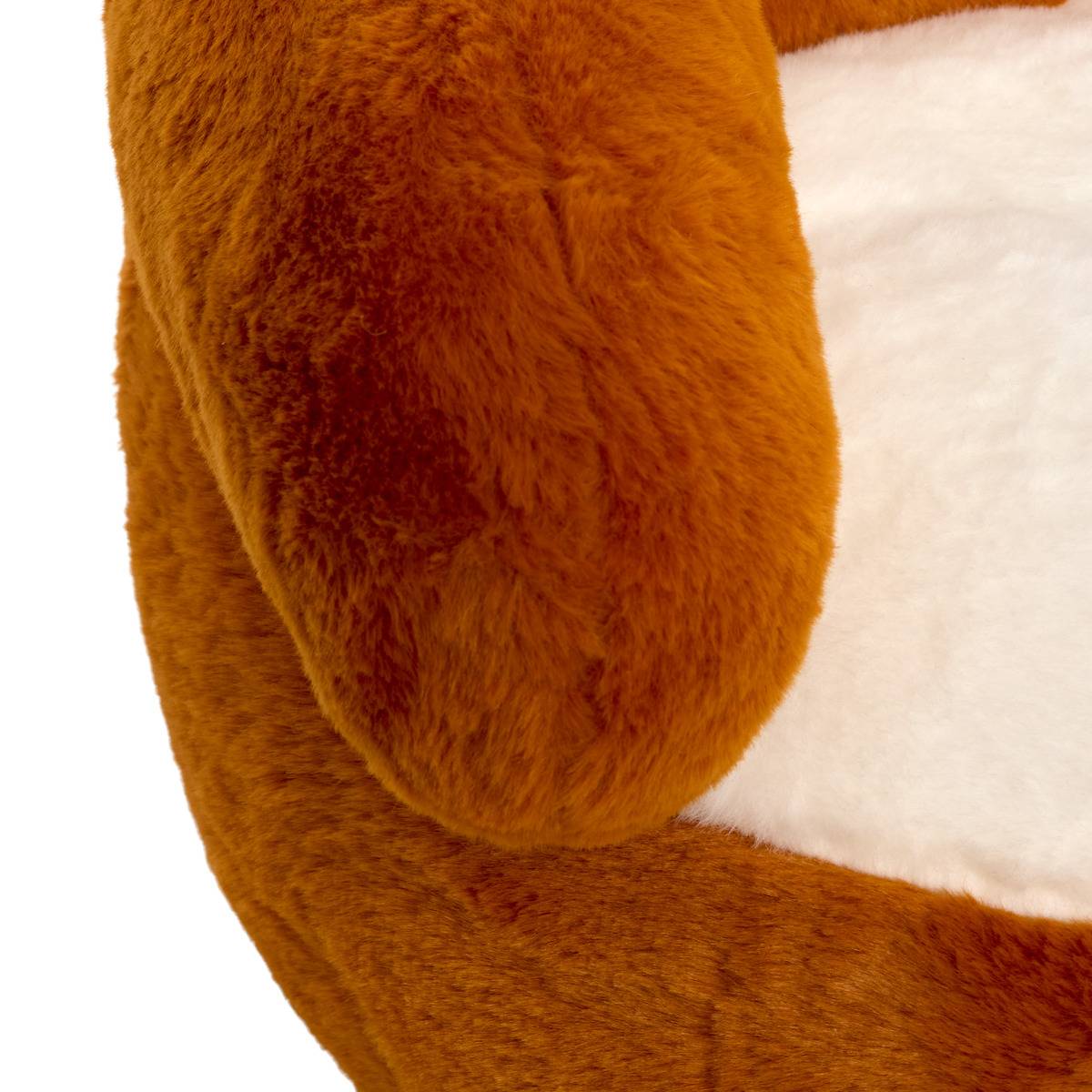 Fauteuil peluche pour enfant ZAFA orange, ATMOSPHERA FOR KIDS