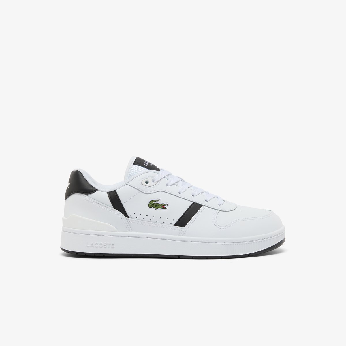 Sneakers T-Clip Set homme en cuir blanc-147, LACOSTE