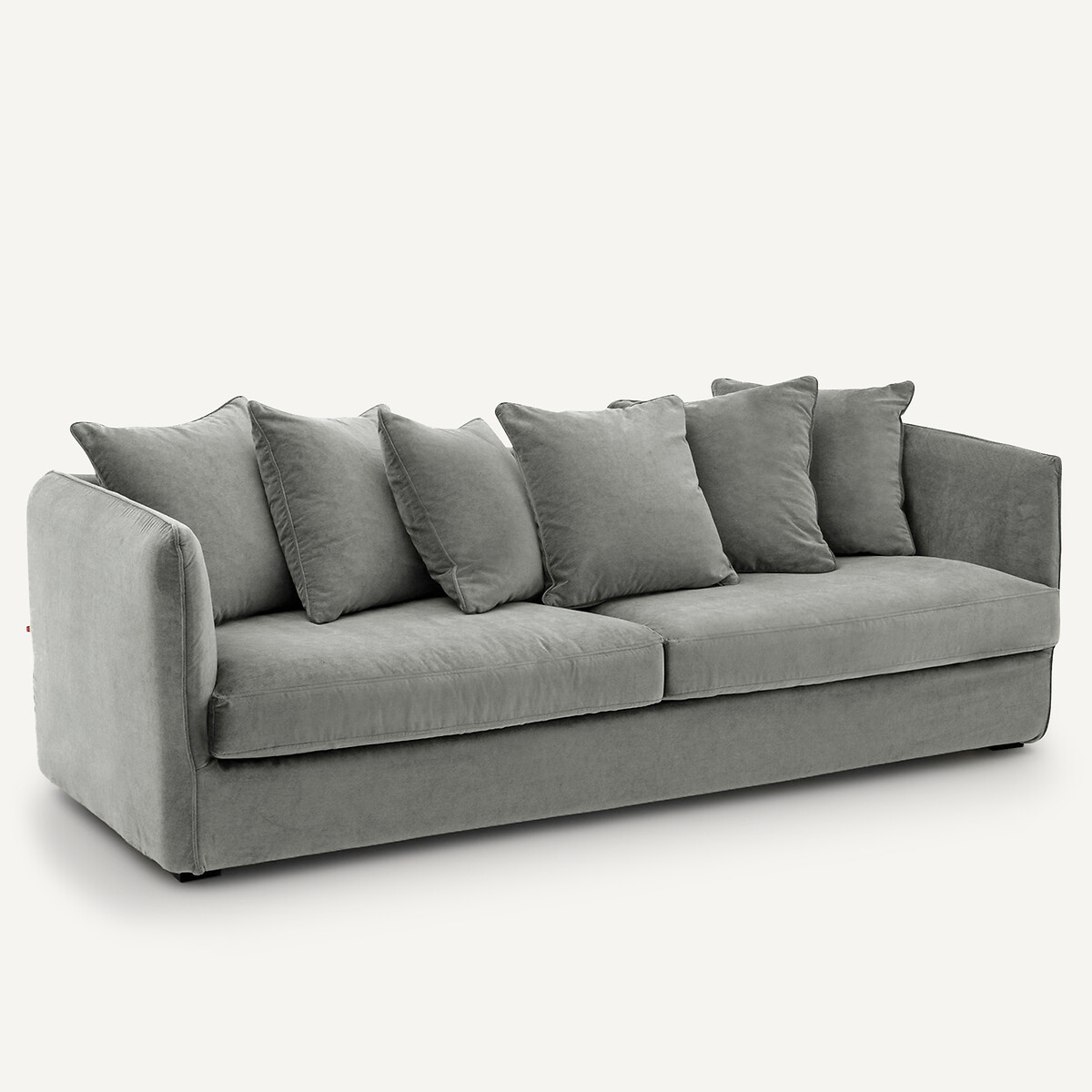 Canapé 3, 4 ou 5 places, en velours stonewashed, Neo Chiquito vert sapin, AM.PM