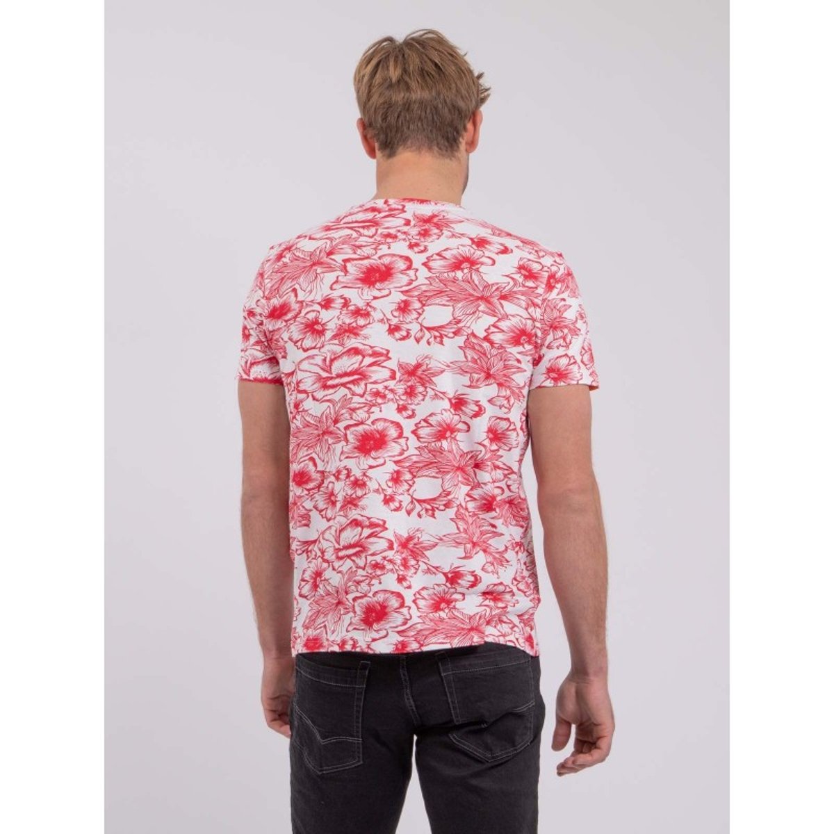 T-shirt Manches Courtes Col Rond Pur Coton Noliba rouge, RITCHIE