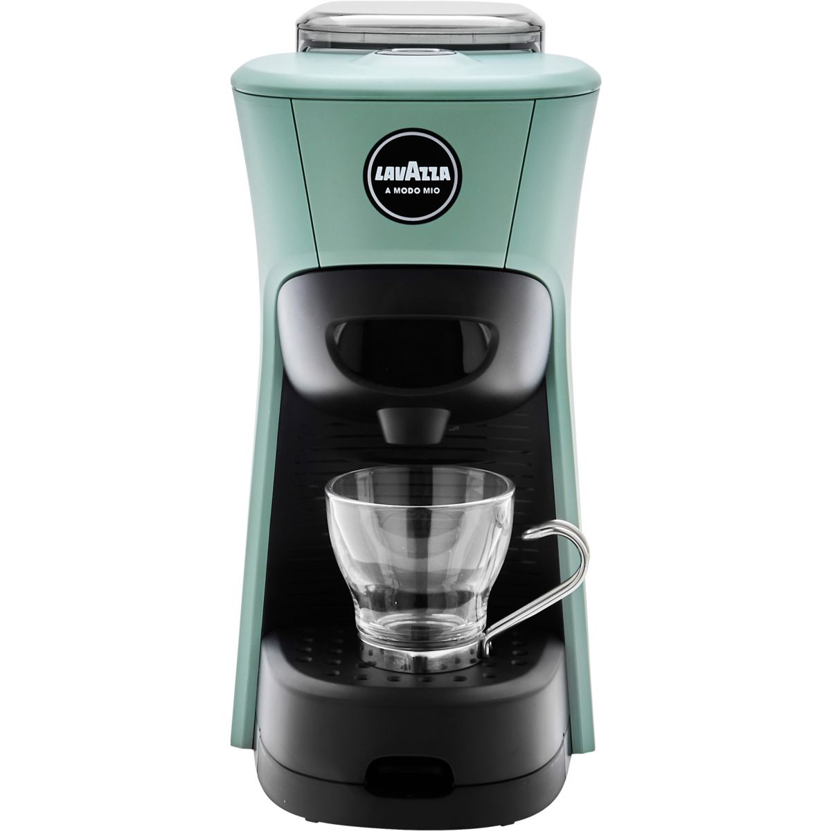 Cafetière à dosette Tiny Eco verte couleur unique, LAVAZZA