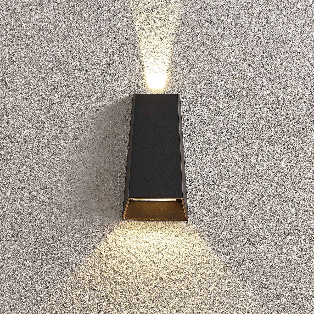 Applique extérieure en aluminium moderneLED gris foncé, LUCANDE