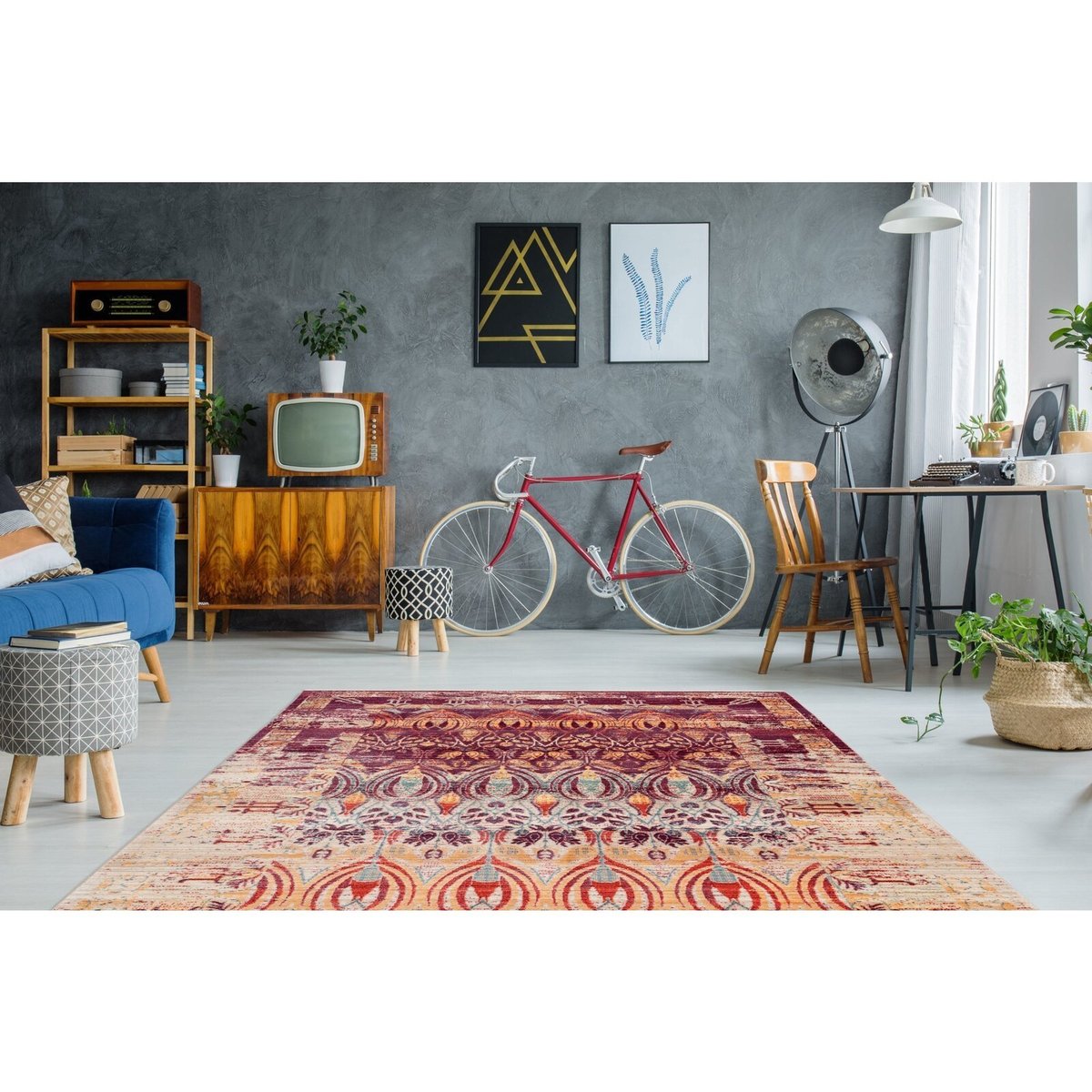 Tapis rectangulaire tissé, BAROQUE multicolore, ARTE ESPINA