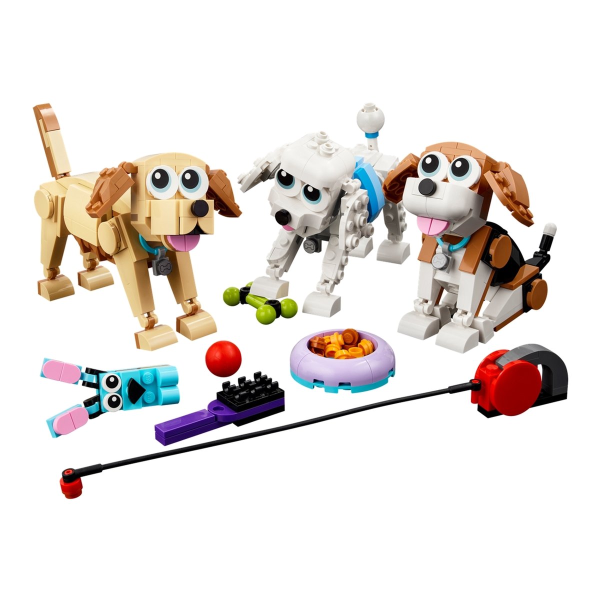 Creator 3 en 1 Adorables chiens multicolore, LEGO