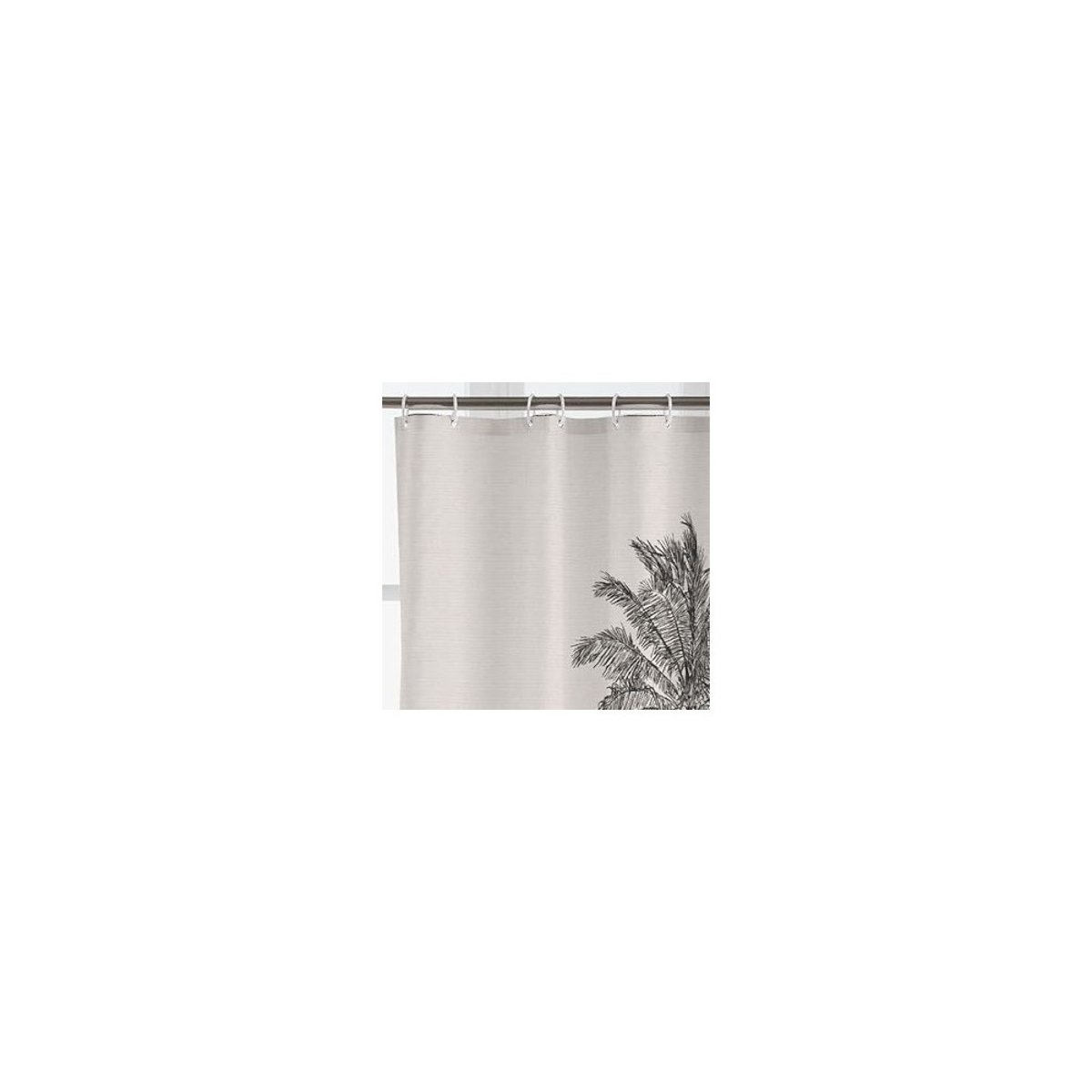 Rideau de douche 180x200 Cocoty blanc, DECORATIE