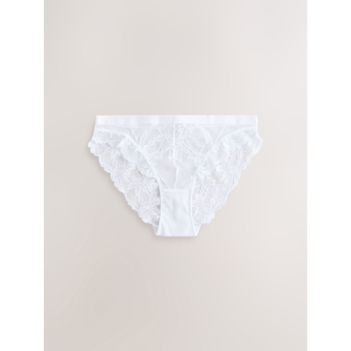 Slip en dentelle, lot de 2 jaune citron/blanc, NEXT