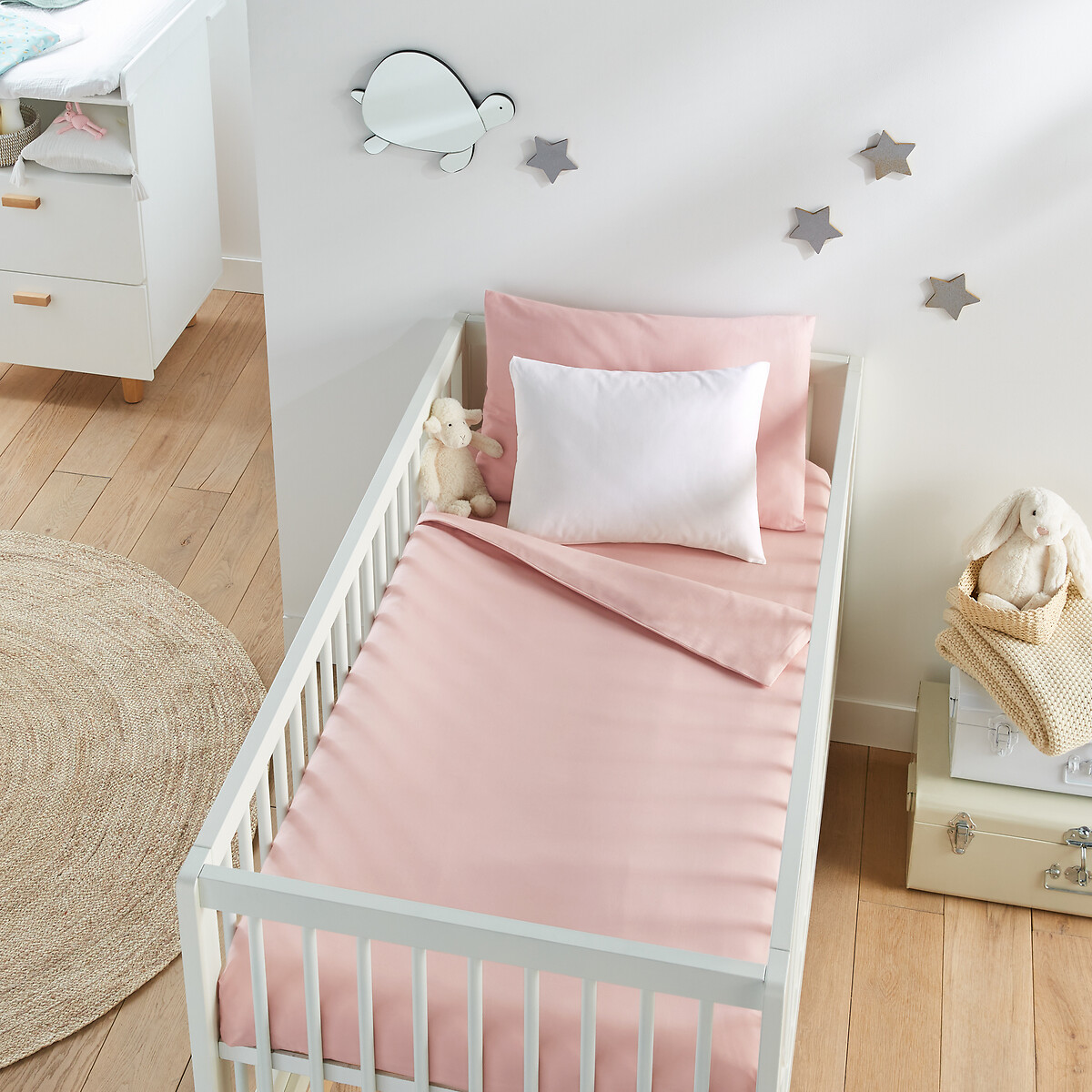 Plain crib bedding sets clearance