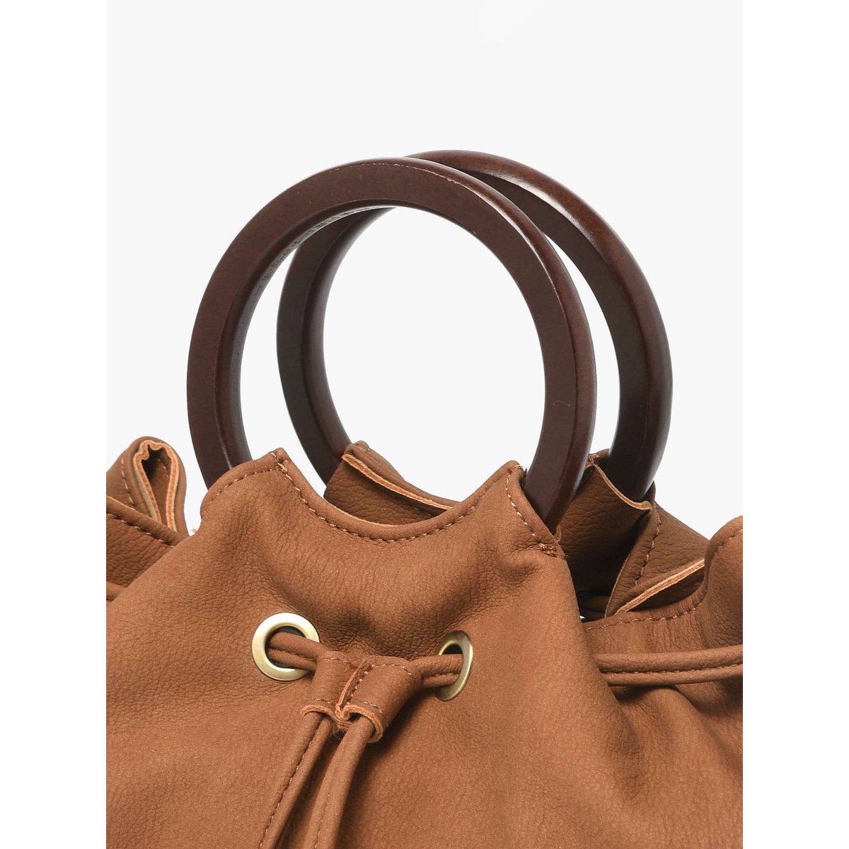 Sac bandoulière Verveine camel, WOOMEN