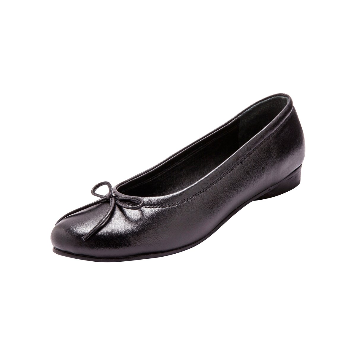Ballerines Plates Classiques, Grande Largeur orange vif, PEDICONFORT