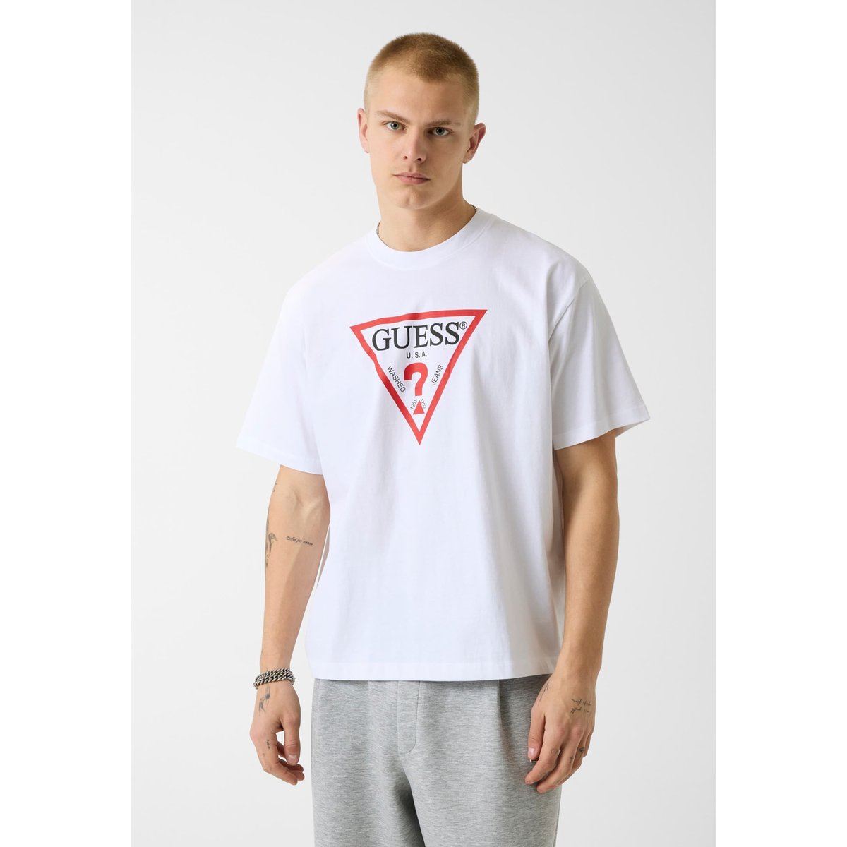 T-Shirt Iconic blanc, GUESS