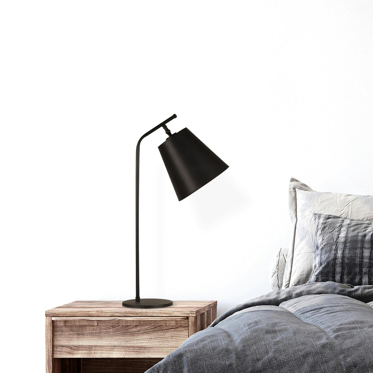 Lampe de chevet vintage ZURICH noir, PIER IMPORT