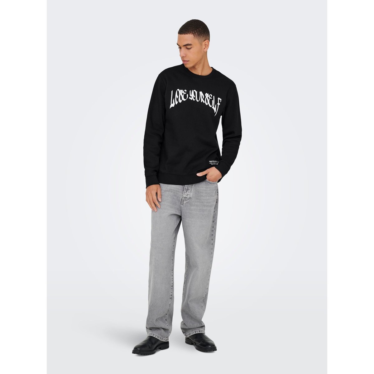 Sweat-Shirt noire - black, ONLY & SONS