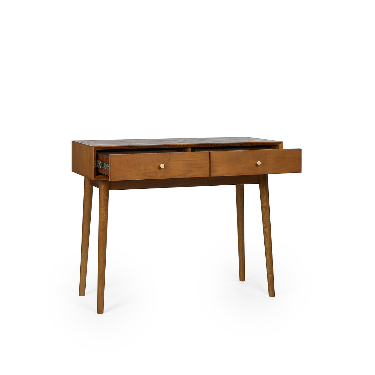 Elijah Retro Ash Wood Writing Desk auburn, SO'HOME