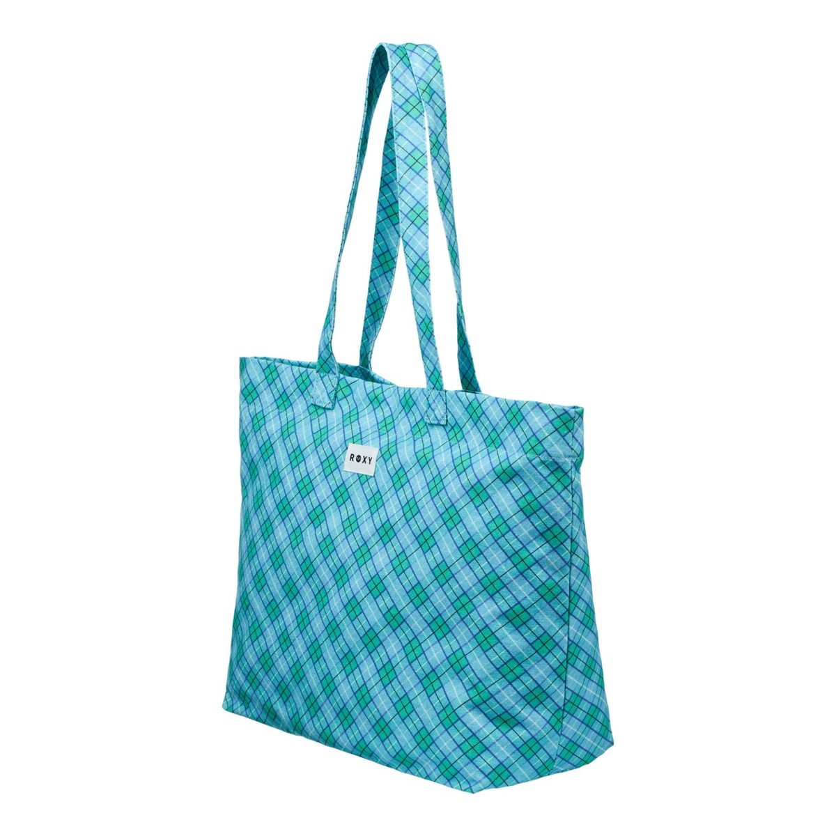 Grand sac tote SWEETER THAN HONEY. vert katydid as if plaid, ROXY
