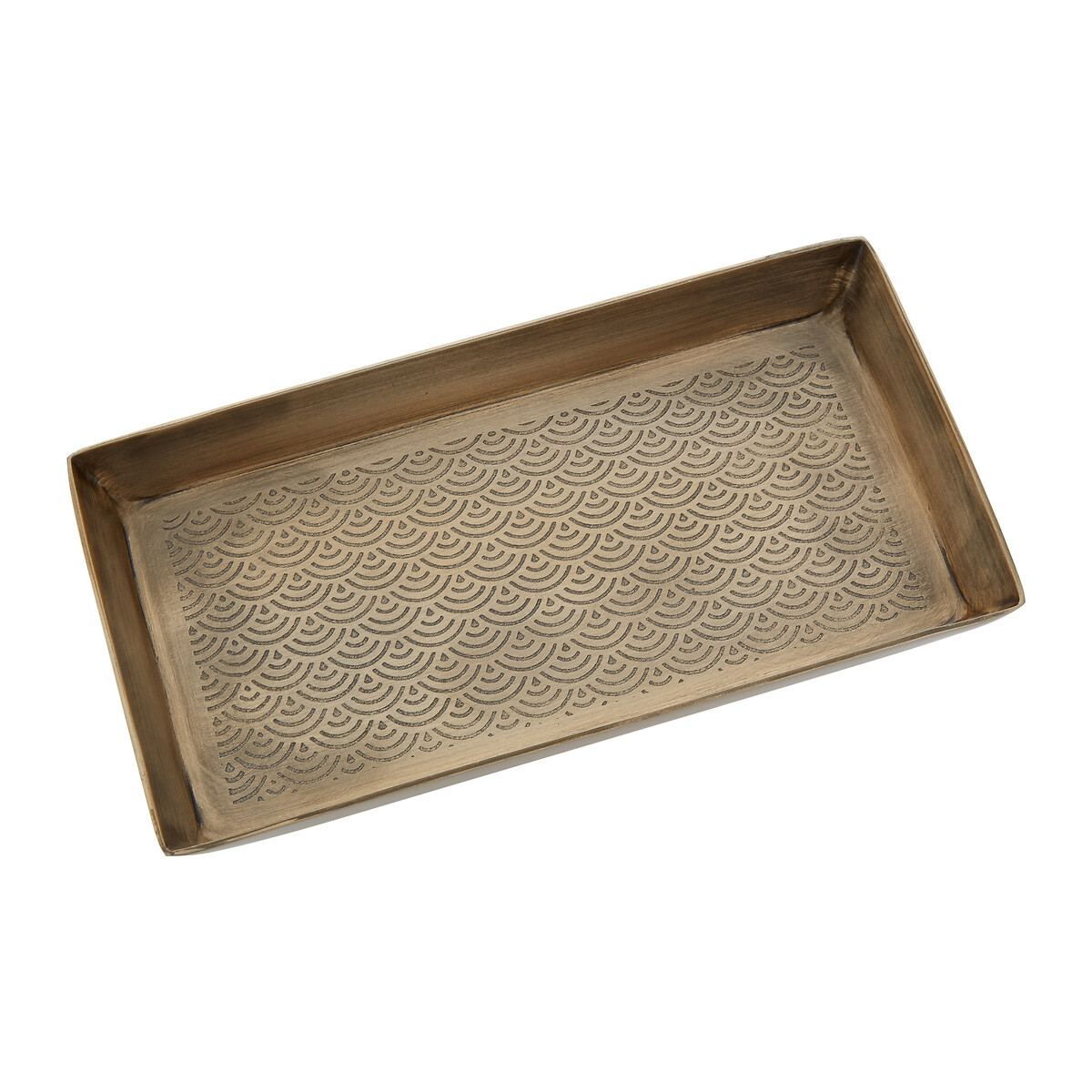 23cm Art Deco Gold Finish Tray gold-coloured, FIFTY FIVE SOUTH