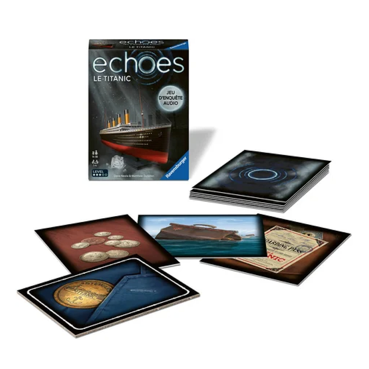 Echoes Le Titanic Jeux de cartes et d ambiance couleur unique, RAVENSBURGER