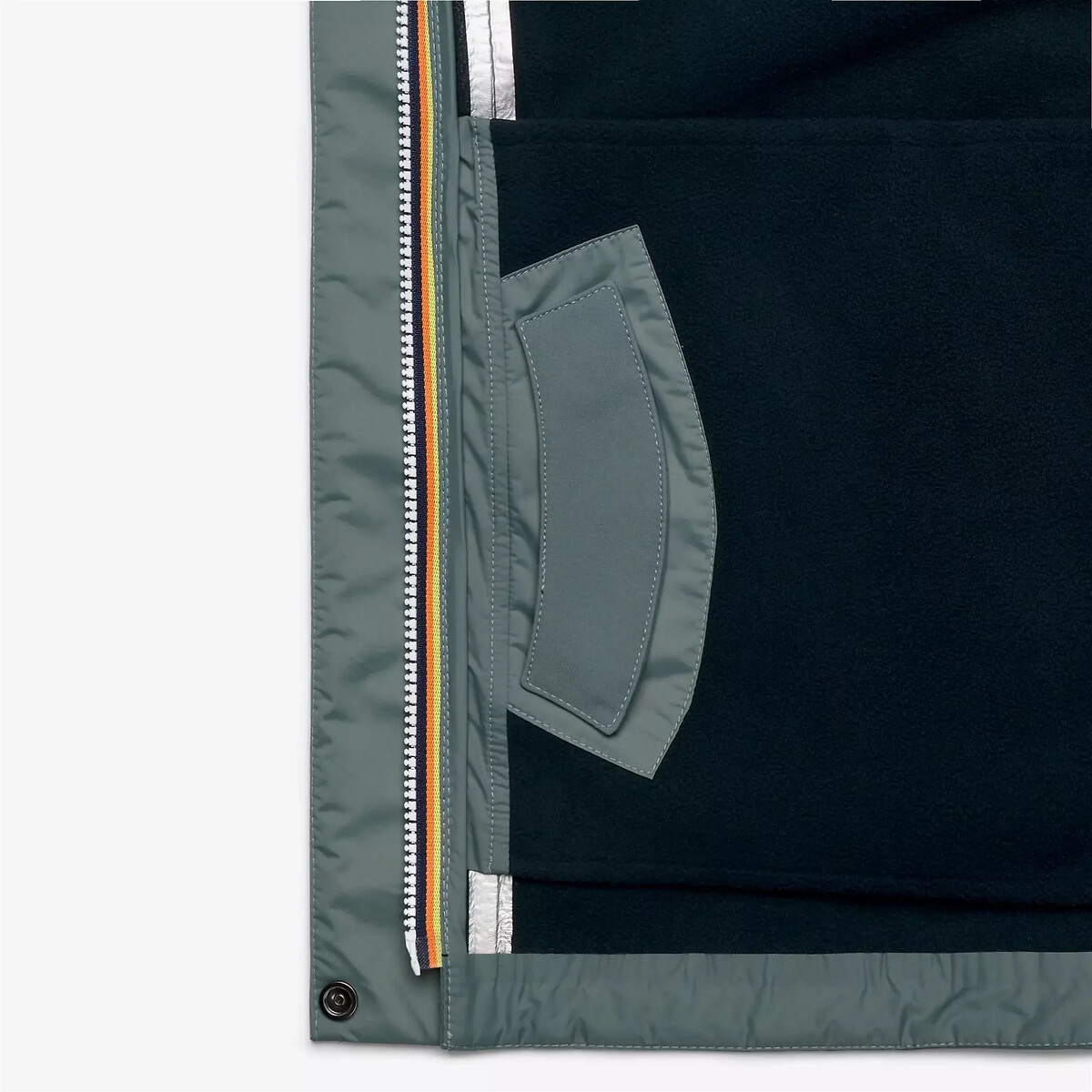 Coupe-vent mi-long, BLEIZOU BONDED bleu vert, K-WAY