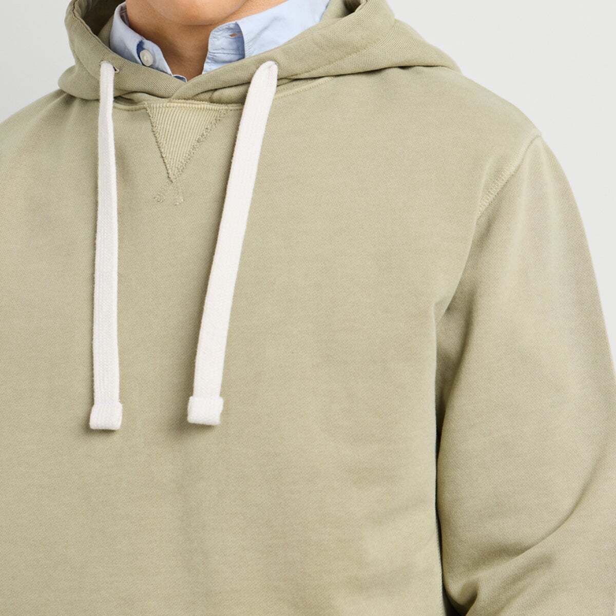 Sweat À Capuche Coupe Regular vert armée lavé, PEPE JEANS