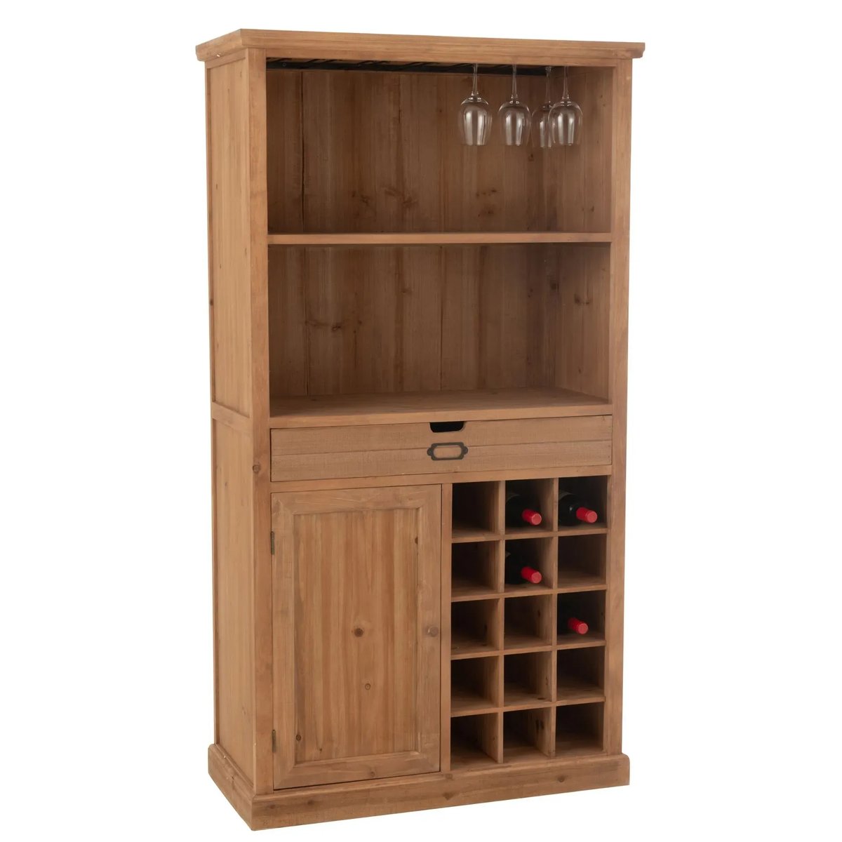 Bar en bois 1 porte 1 tiroir 1 tablette - MIRA bois clair, HELLIN, DEPUIS 1862