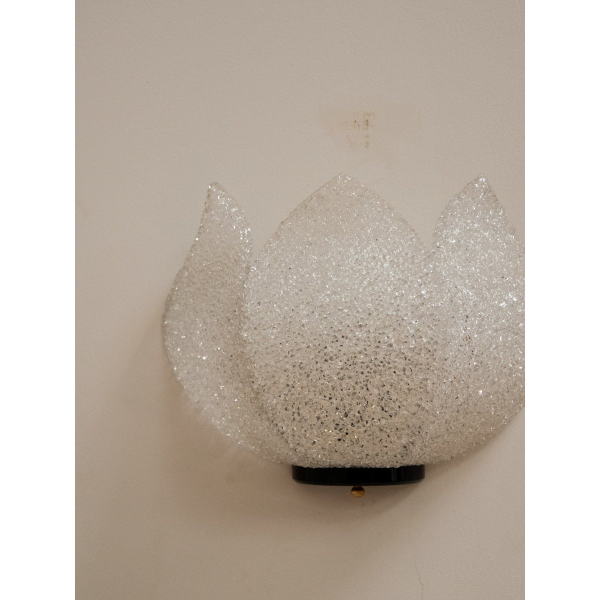 paire d'appliques en acrylique Suzette N°107 - Bon état transparent, DEBONGOUT