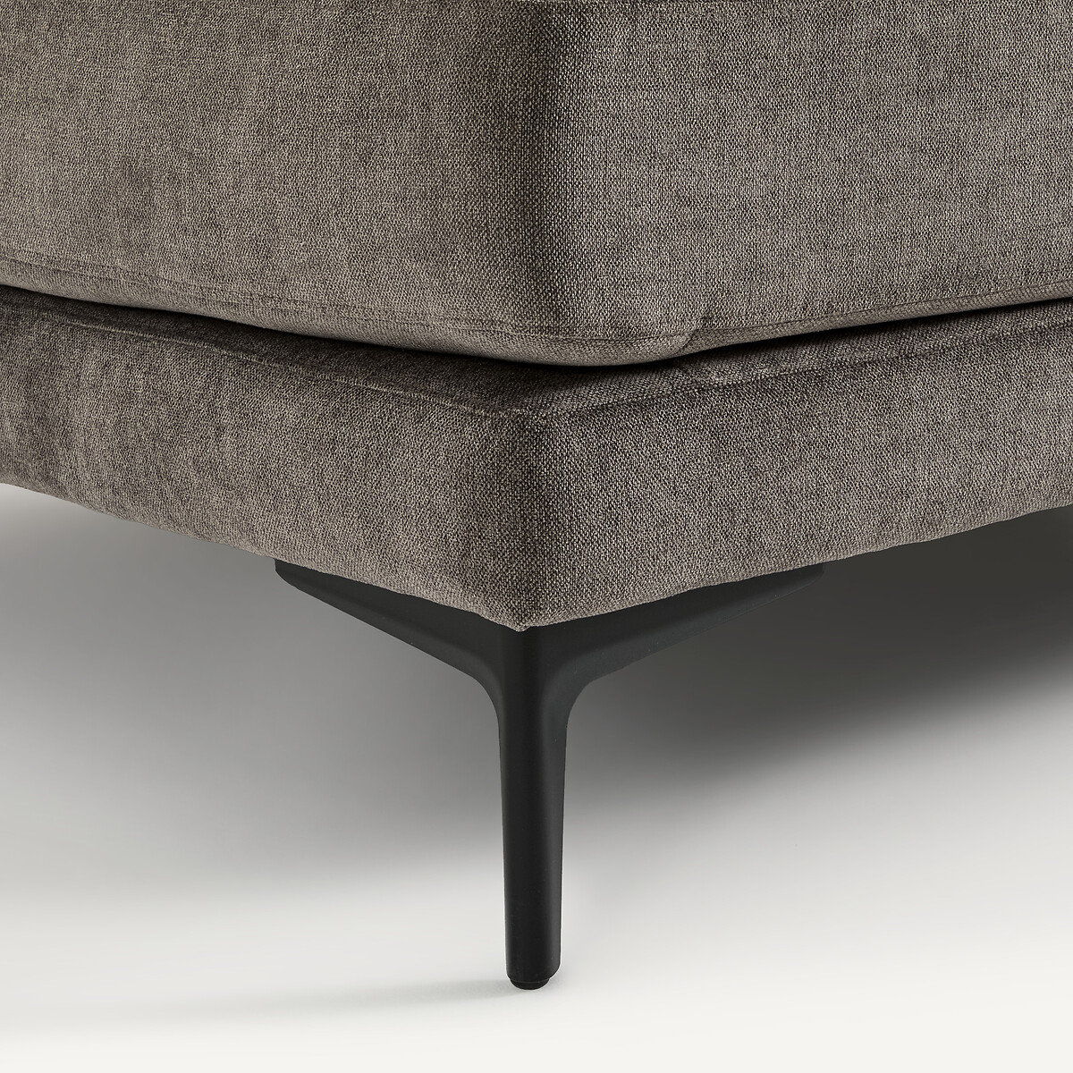 Canapé d'angle en polyester mélangé, MODERNISTE gris stone, EMMANUEL GALLINA X AM.PM