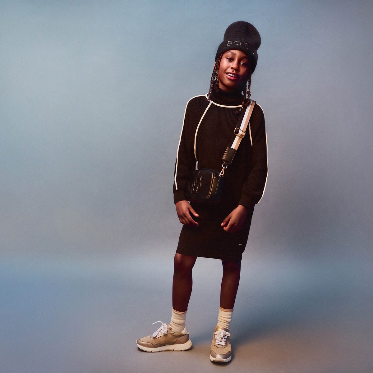 Bonnet black, BOSS KIDSWEAR