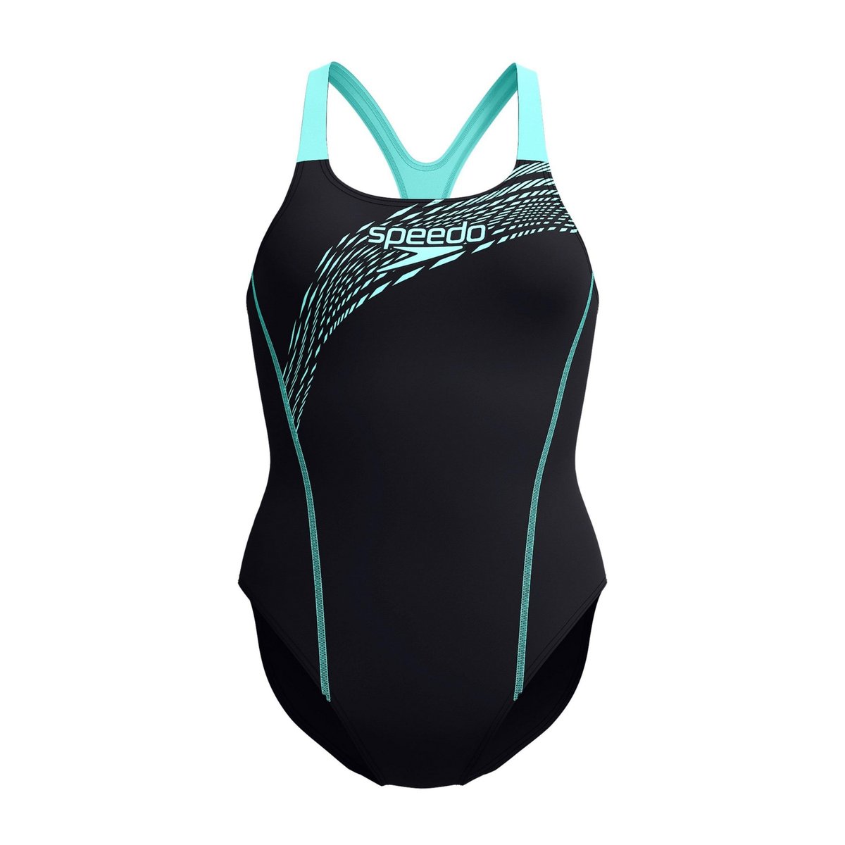 Maillot de bain 1 pièce dos nageur motif/style imprimé graphique MEDLEY turquoise imprimé graphique, SPEEDO