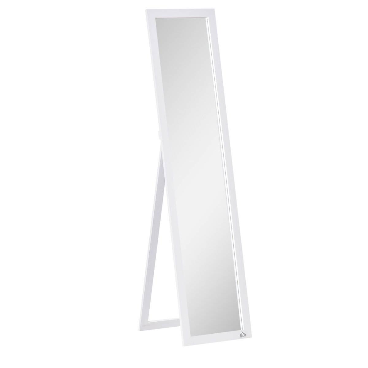 Miroir en pied MDF Blanc blanc, HOMCOM