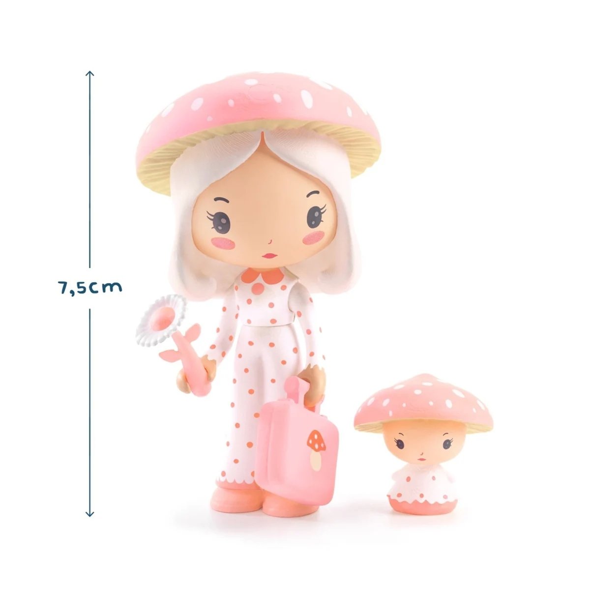 Figurines Tinyly Amy et Mushy multicolore, DJECO