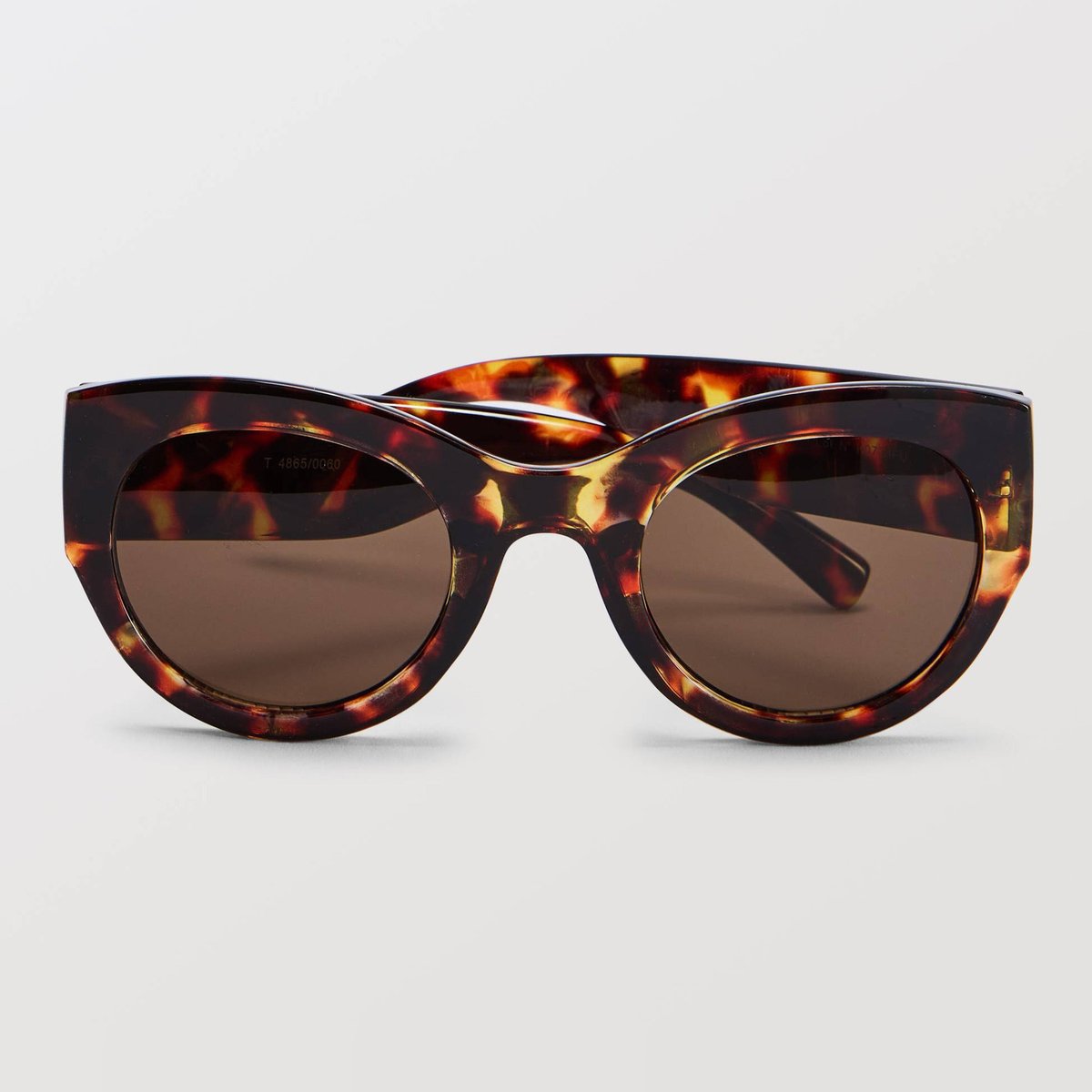 Lunettes de soleil rectangles ecaille clair, MONOPRIX