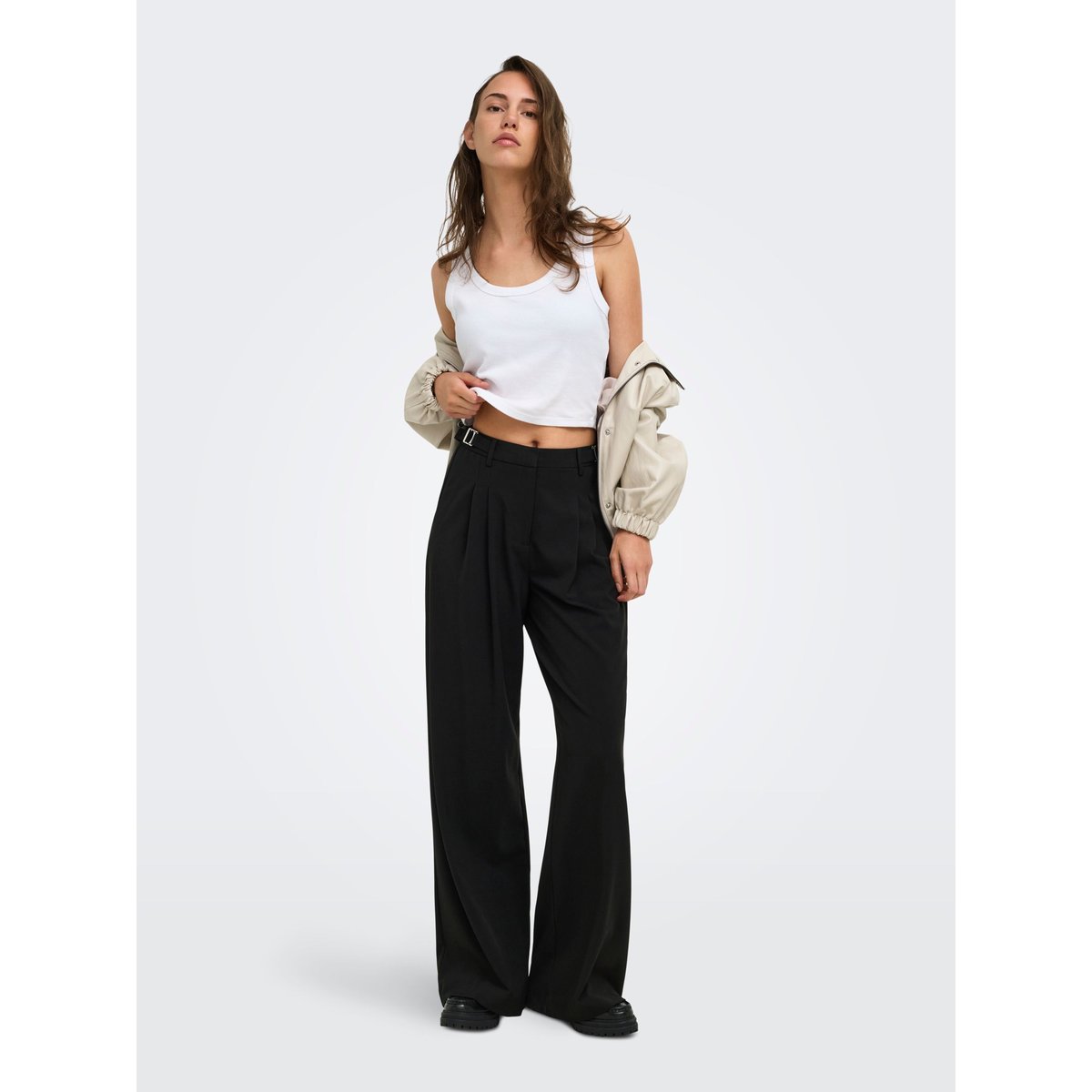 Pantalon À Jambe Large noire - black, ONLY