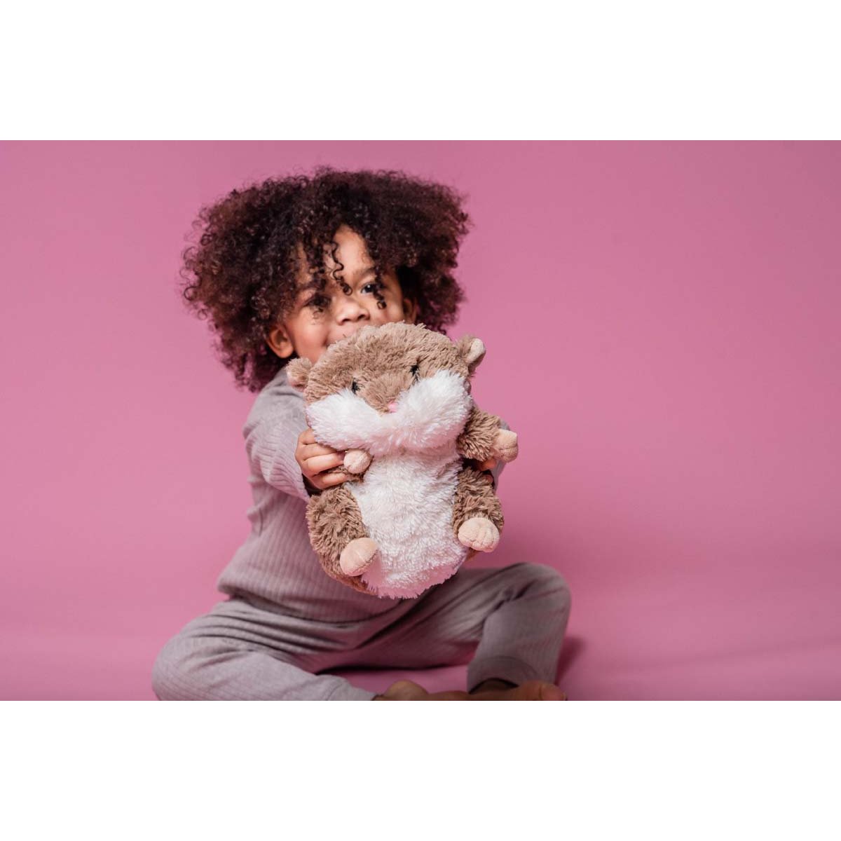 Peluche Bouillotte Hamster marron, WARMIES