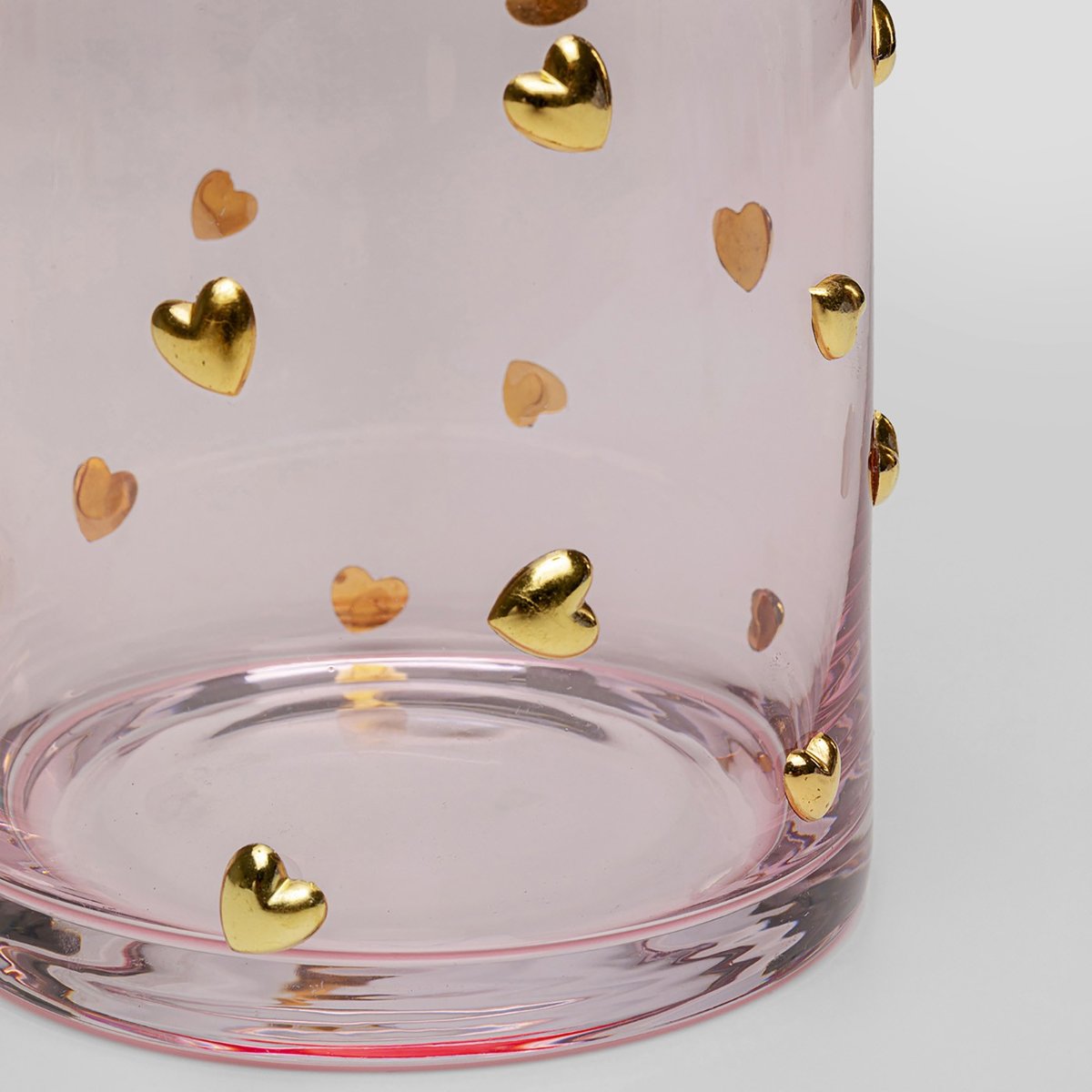 Carafe en verre, PARTY HEARTS rose, KARE DESIGN