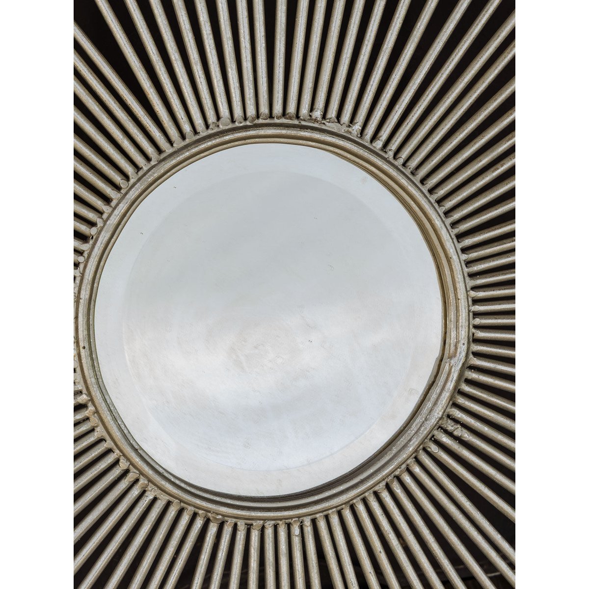 Miroir soleil en métal argenté Igor N°1134 - Bon état argenté, DEBONGOUT