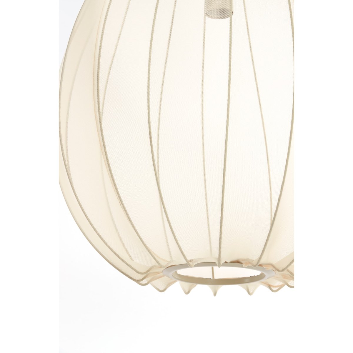 Lampe Suspendue Textiles ITELA brun sable, LIGHT & LIVING 