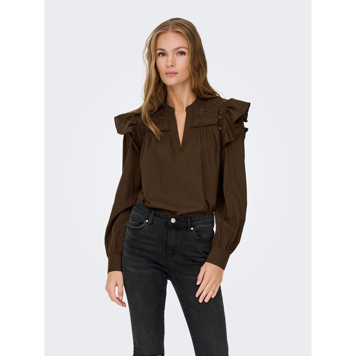 Top chocolate brown, JDY