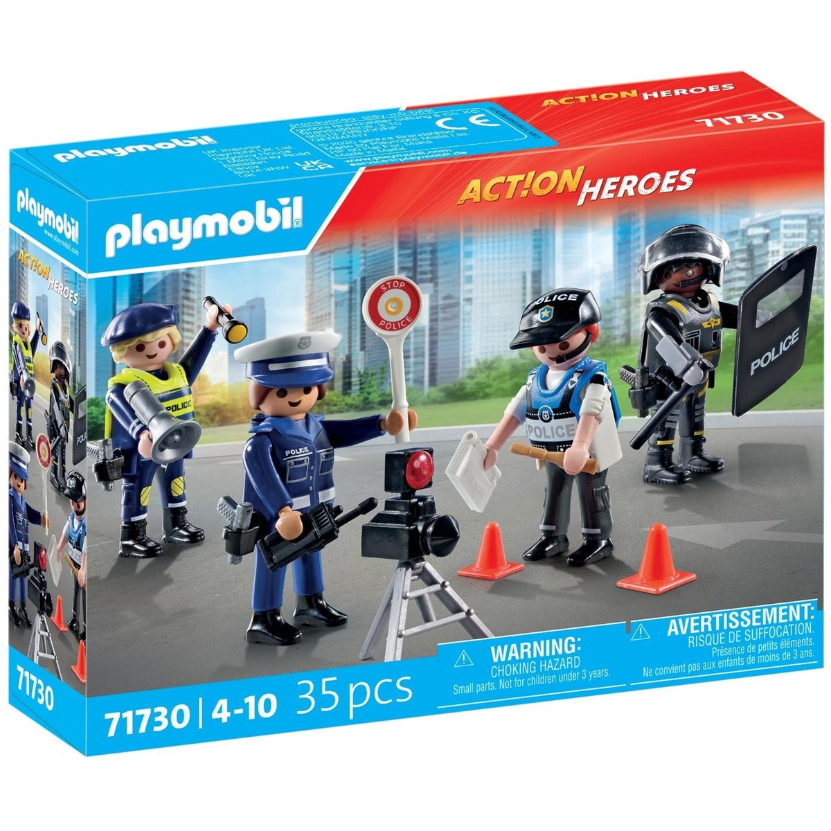 Heroes Set métiers de la police : 4 policiers différents set métiers de la police : 4 policiers différents, PLAYMOBIL