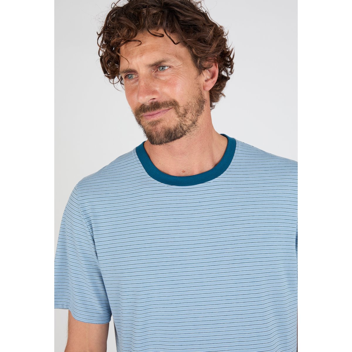 Pyjashort Climatyl bleu clair rayé, DAMART