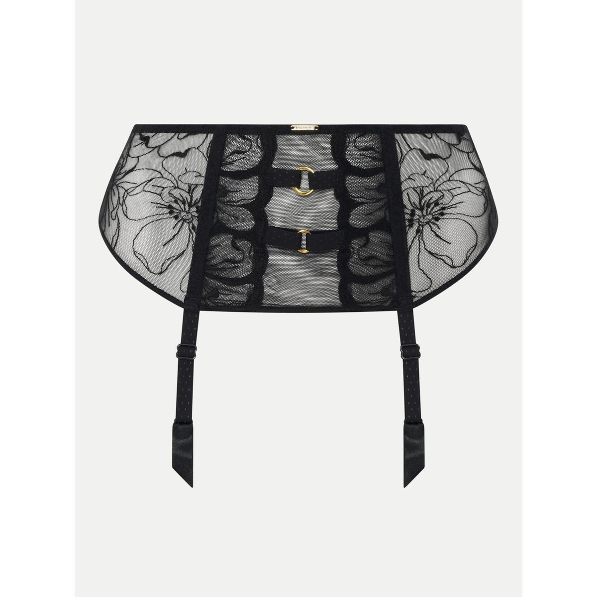 Serre-taille FLEURS noir, CHANTELLE