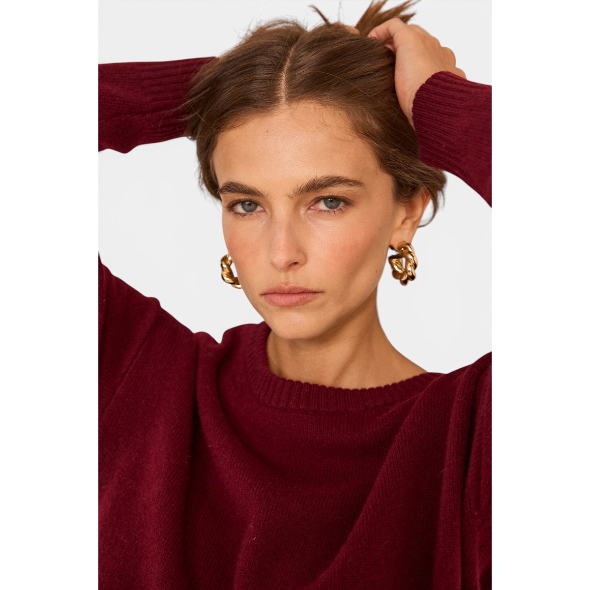 Robe pull BENIE bordeaux, Maison 123