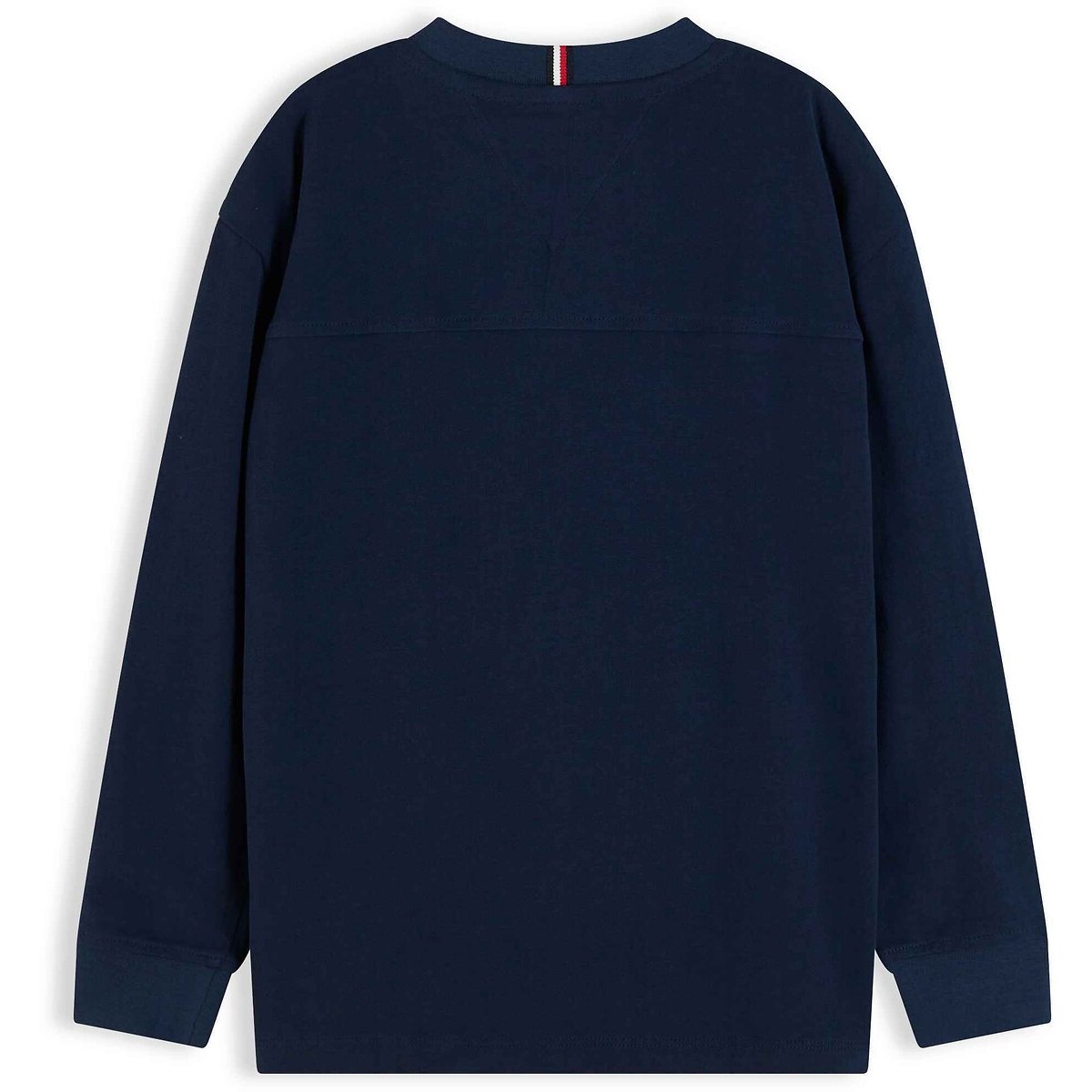 Camisola de mangas compridas, gola redonda marinho, TOMMY HILFIGER