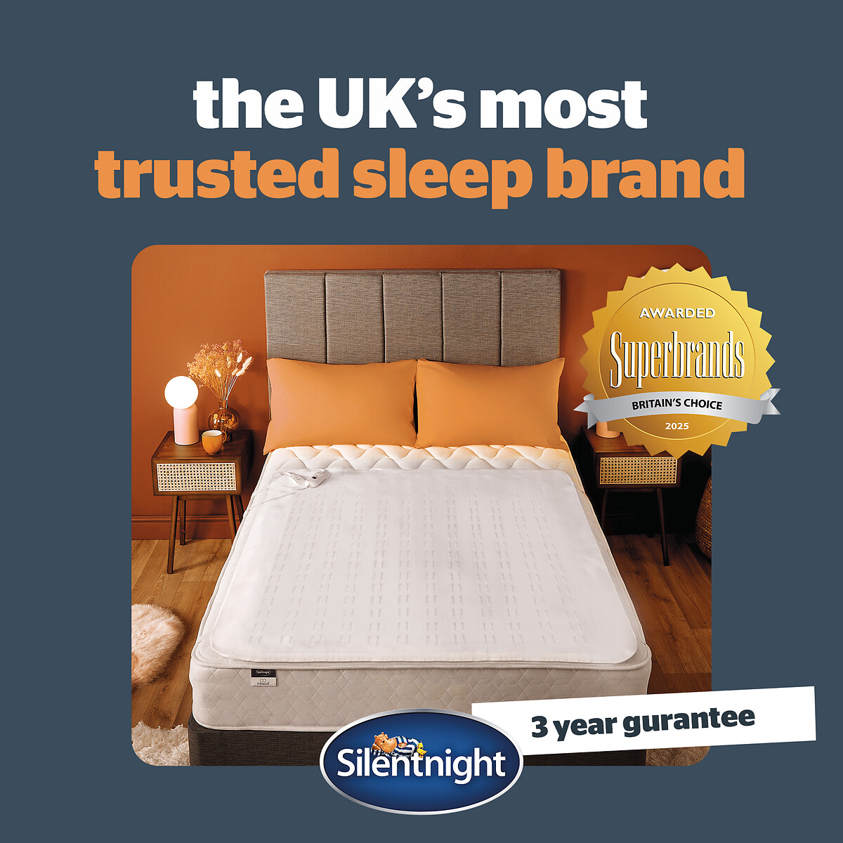 Super King Winter Warmer Electric Blanket white, SILENTNIGHT