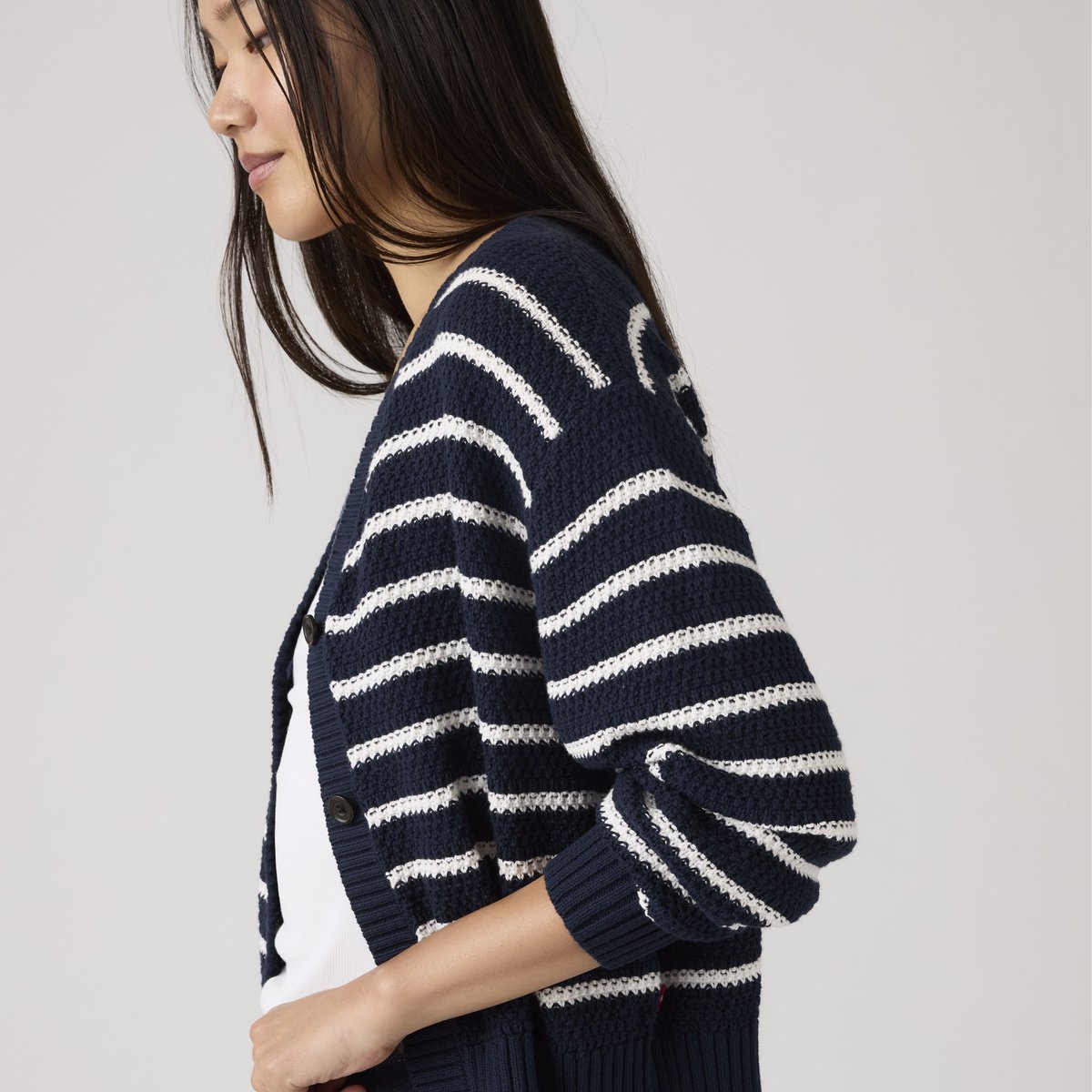 Cardigan Snowflake bleu - susanne stripe navy blazer, LEVI'S