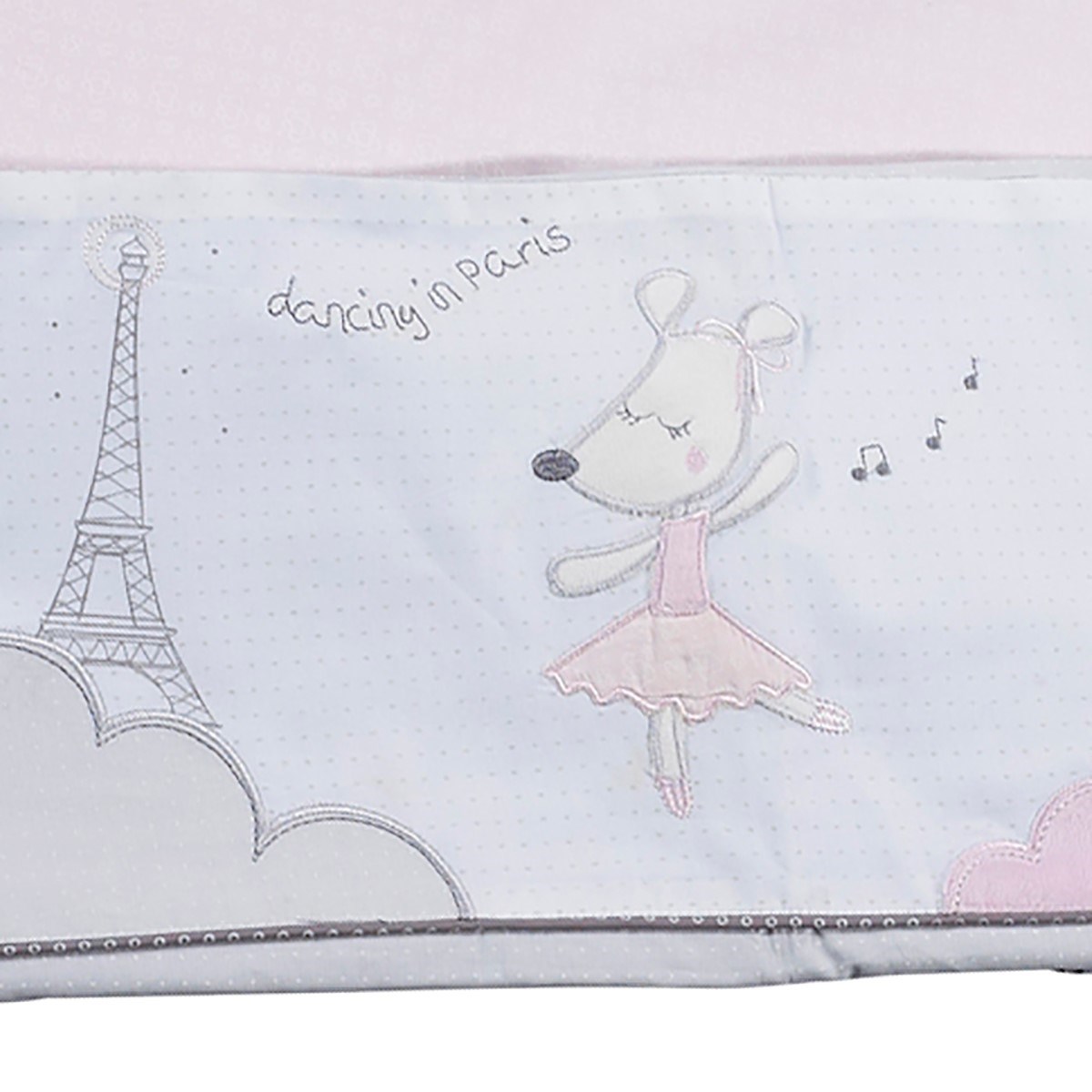 Parure de Lit et taie en coton rose, SAUTHON