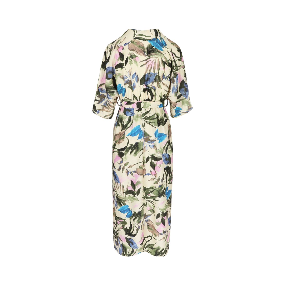 Robe cache-coeur à imprimé fleuri blanc vanille, LOLALIZA
