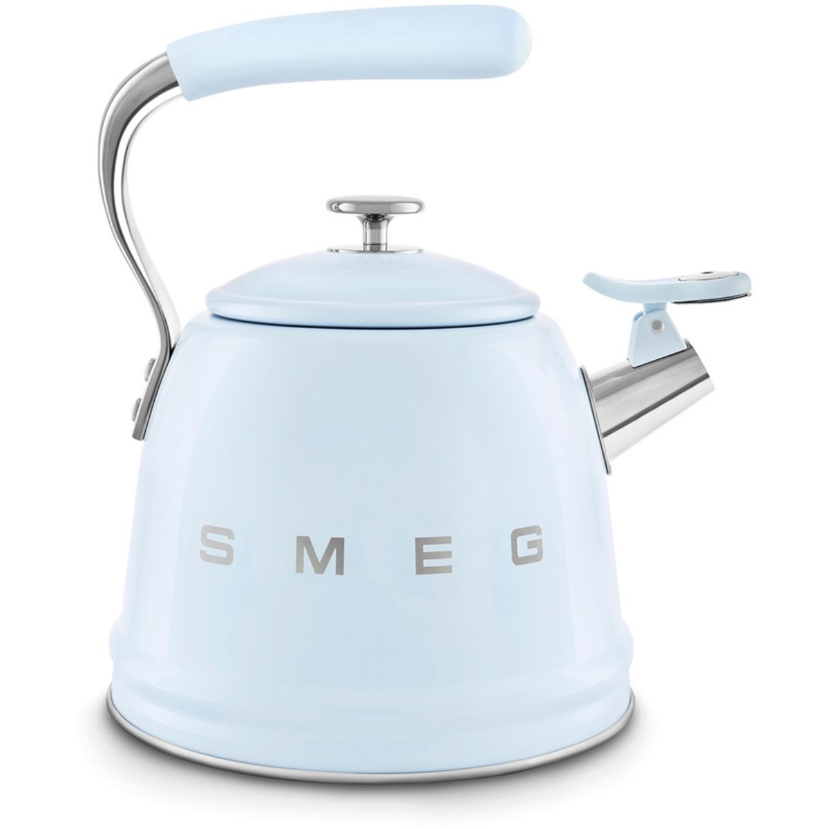 Bouilloire Sifflante 2.3L Bleu Pastel couleur unique, SMEG