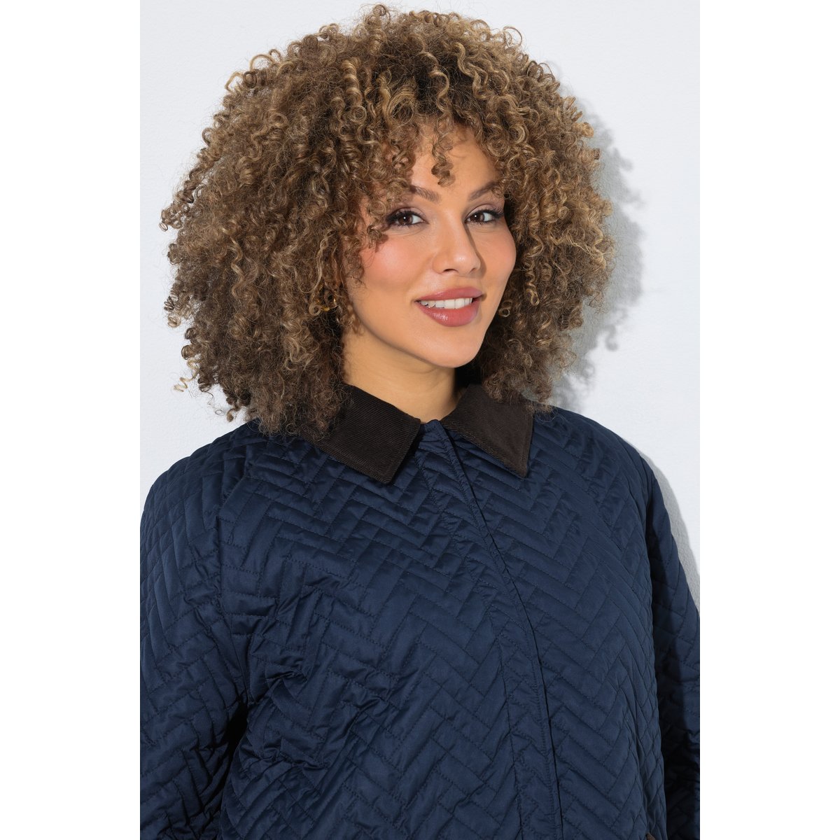Veste matelassée HYPRAR, modèle déperlant bleu de minuit, ULLA POPKEN