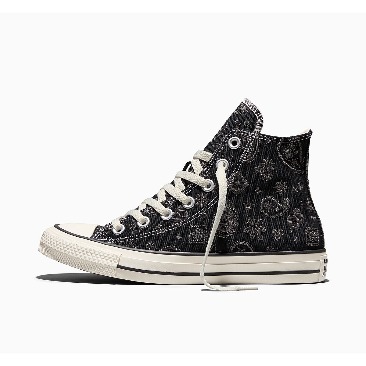 Baskets CHUCK TAYLOR ALL STAR HI ELEVATED PAISLEY noir, CONVERSE