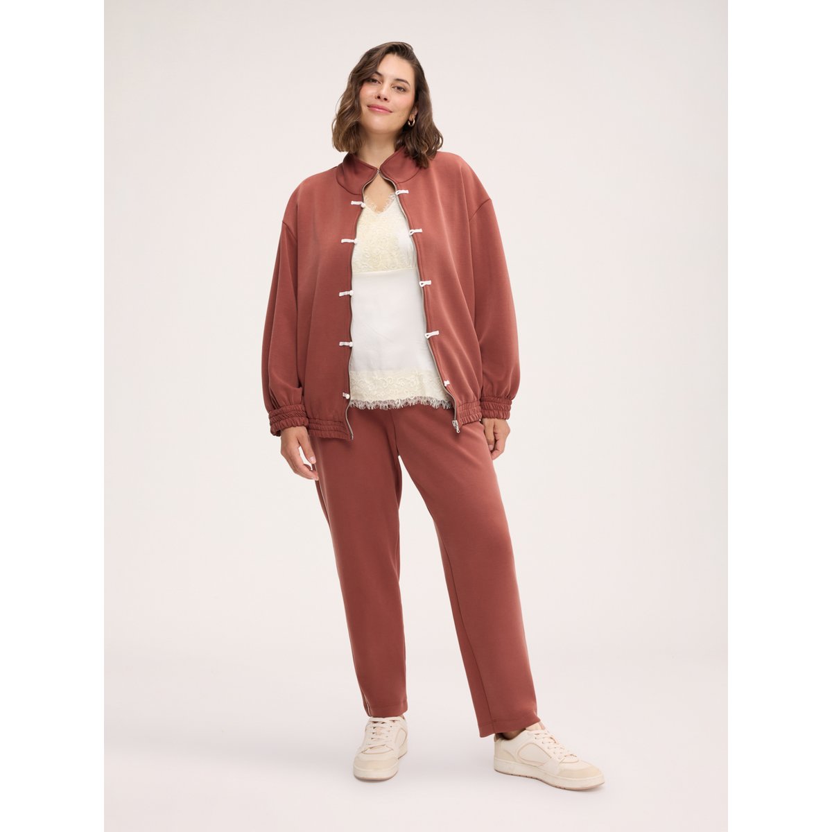 pantalon de survêtement décontracté marron, FIORELLA RUBINO